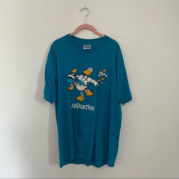 Vintage Duck Blue Graphic Tee XL - Picture 6 of 8